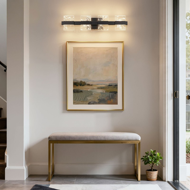 EDISHINE Modern Slim Wall Light, Horizontal/Vertical Mount, Integrated LED gallery