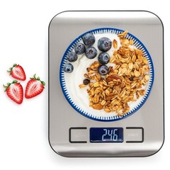 Moss and Stone Digital Kitchen Scale, 11 Lb 5 Kg, Stainless Steel, Grams, Oz