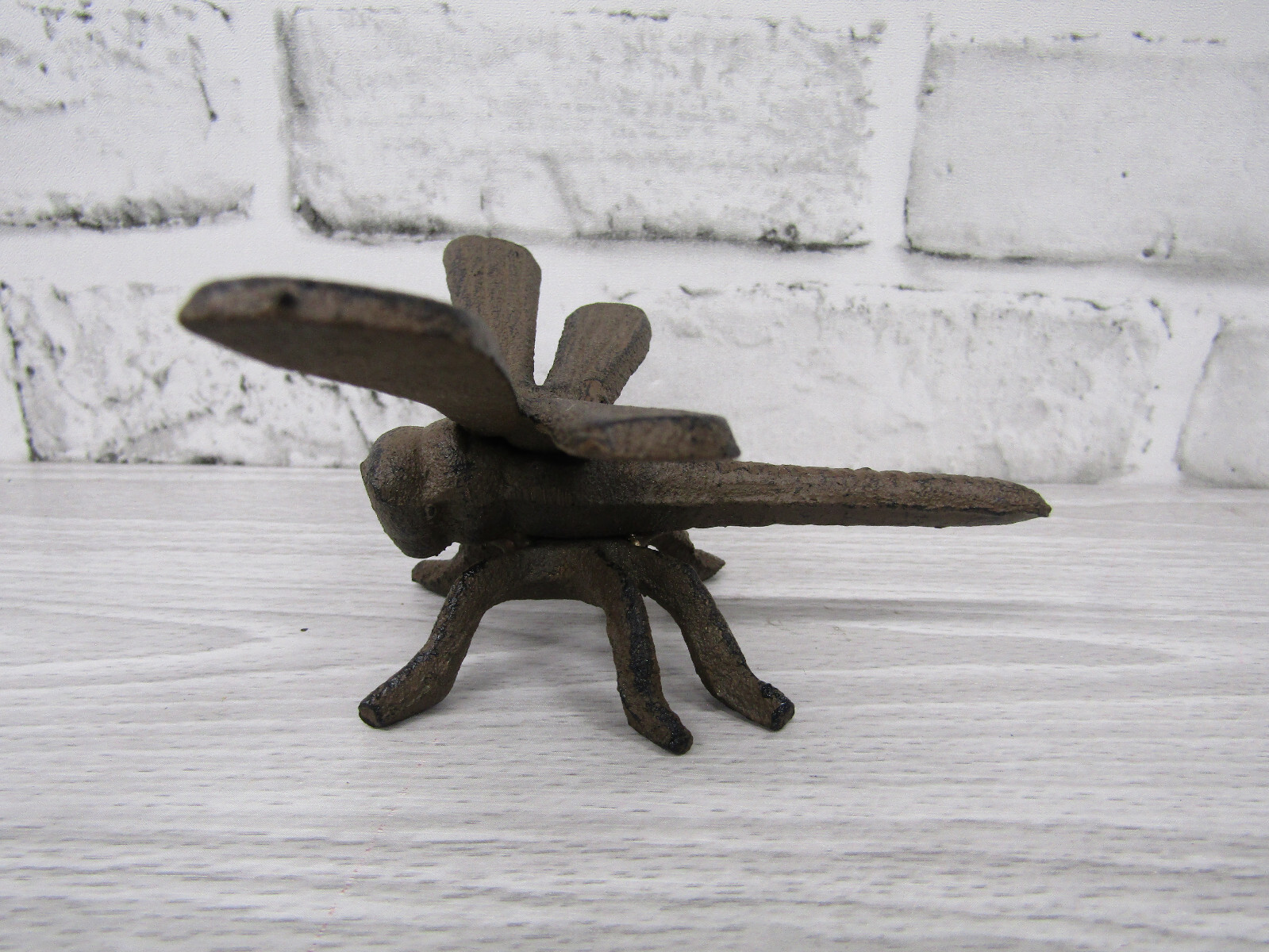 Rustic Style Lifelike Cast Iron Dragonfly Dragon Fly Insect Figurine 4.25 Inch gallery
