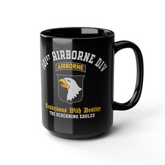 101st Airborne Screaming Eagles US Army – Custom Design – High Quality Mug 15oz