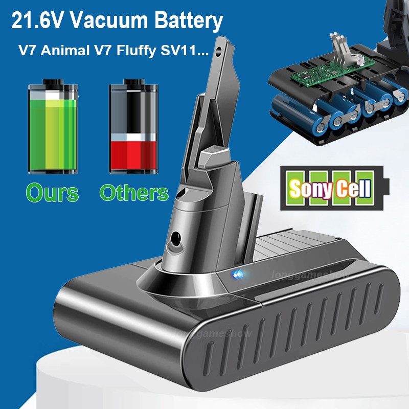 9000mAh Battery Replacement For Dyson V7 SV11 Motorhead V7 Animal Pro Trigger gallery