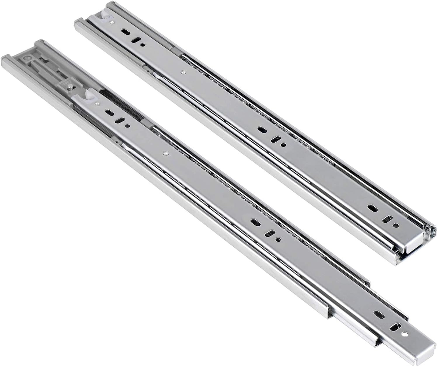 1 Pair 22 Inch 100 LB Capacity Full Extension Soft/Self Close Ball Bearing Side gallery