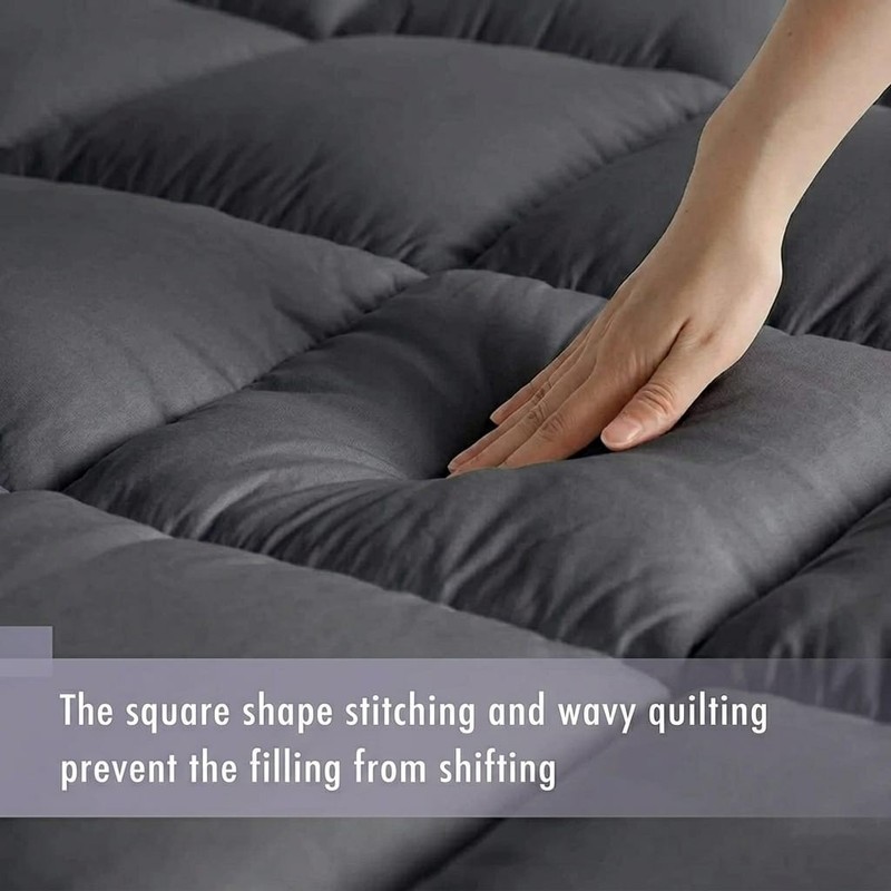 Extra Thick Deep Mattress Topper Pad 4"/10cm Hotel Quality Twin Full Queen King gallery