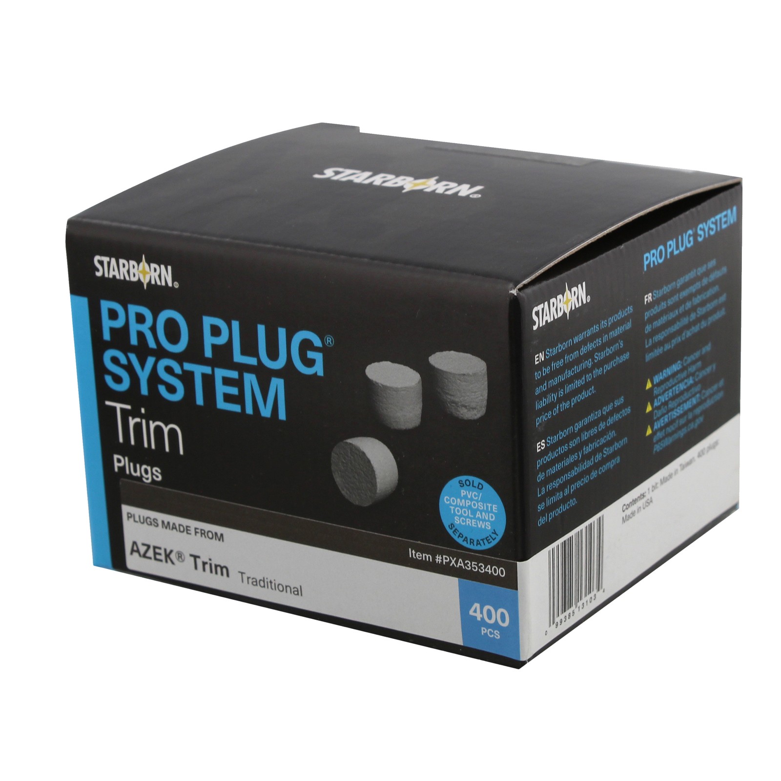 Pro Plug PVC/Comp - Plugs 400 250 lf Azek Trim Traditional PXD353400 gallery