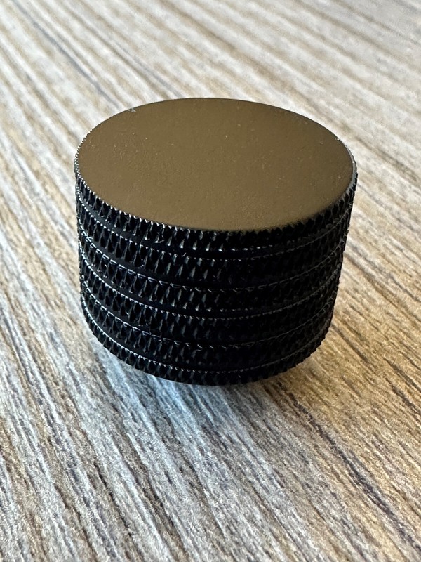 Knurled Cabinet Knob Large Round Solid Brass gallery