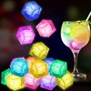 60x Waterproof Light Up LED Ice Cubes 7 Colors Flashing fr Bar Club Drinks Party gallery