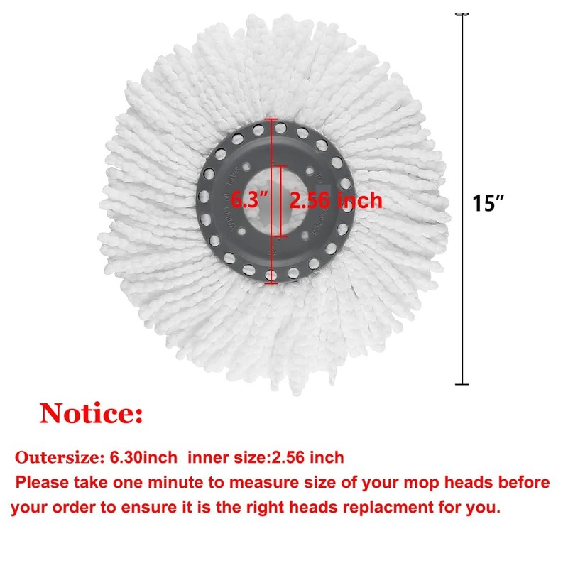5 PCS Spin Mop Heads Replacement Refill for Old Hurricane Mr.Clean 360 Spin M... gallery