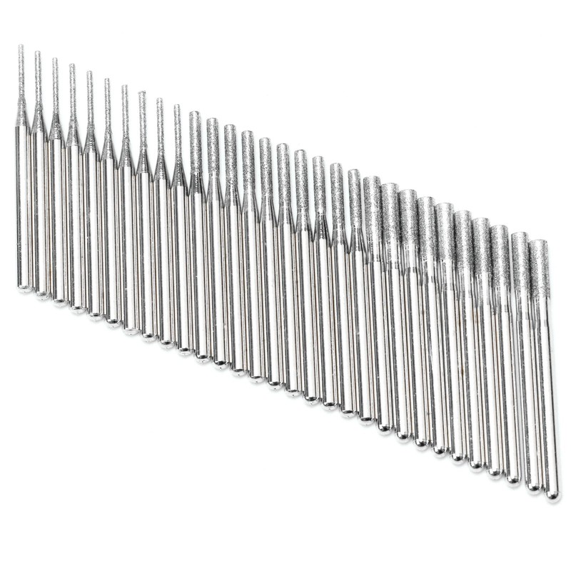 ILOVETOOL Diamond Drill Bits 1-3mm Stone Making Grinding Carving for Dremel Tool gallery