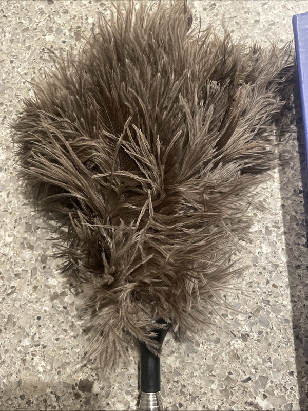 Extendable Ostrich Feather Duster 12-40 Inches Long Handle Reusable New in Box! gallery