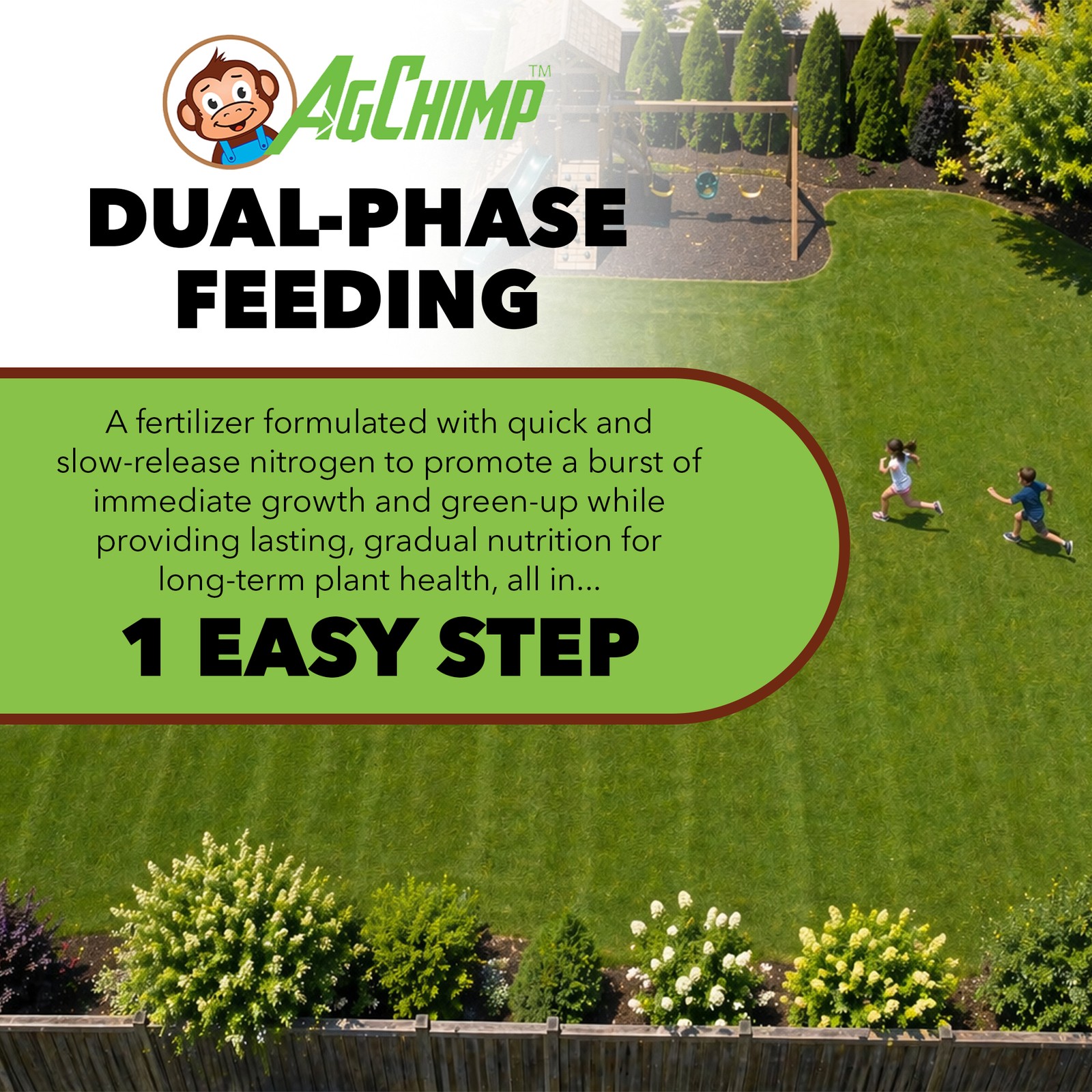 AgChimp 24-0-11 Professional Lawn Maintenance Fertilizer, 16lbs, 5,000 sq ft gallery