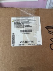 Whirlpool W11185686 Refrigerator Ice Container