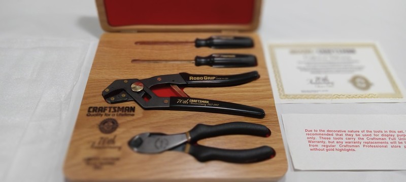 Craftsman 70th Anniversary Professional Tool Set 14k Gold Plated #2961 C Edition gallery