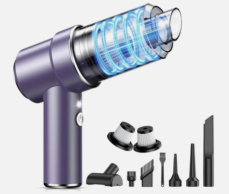 KMM LT-117C Handheld Multifunction Vacuum Cleaner for Car and Home, 120W gallery