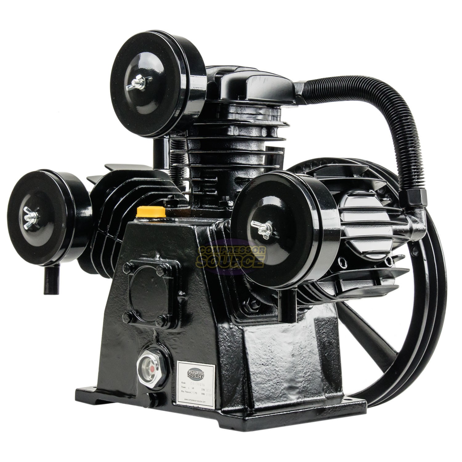 4 - 5 HP Replacement Air Compressor Pump Single Stage 3 Cylinder 10 - 12 CFM Max gallery