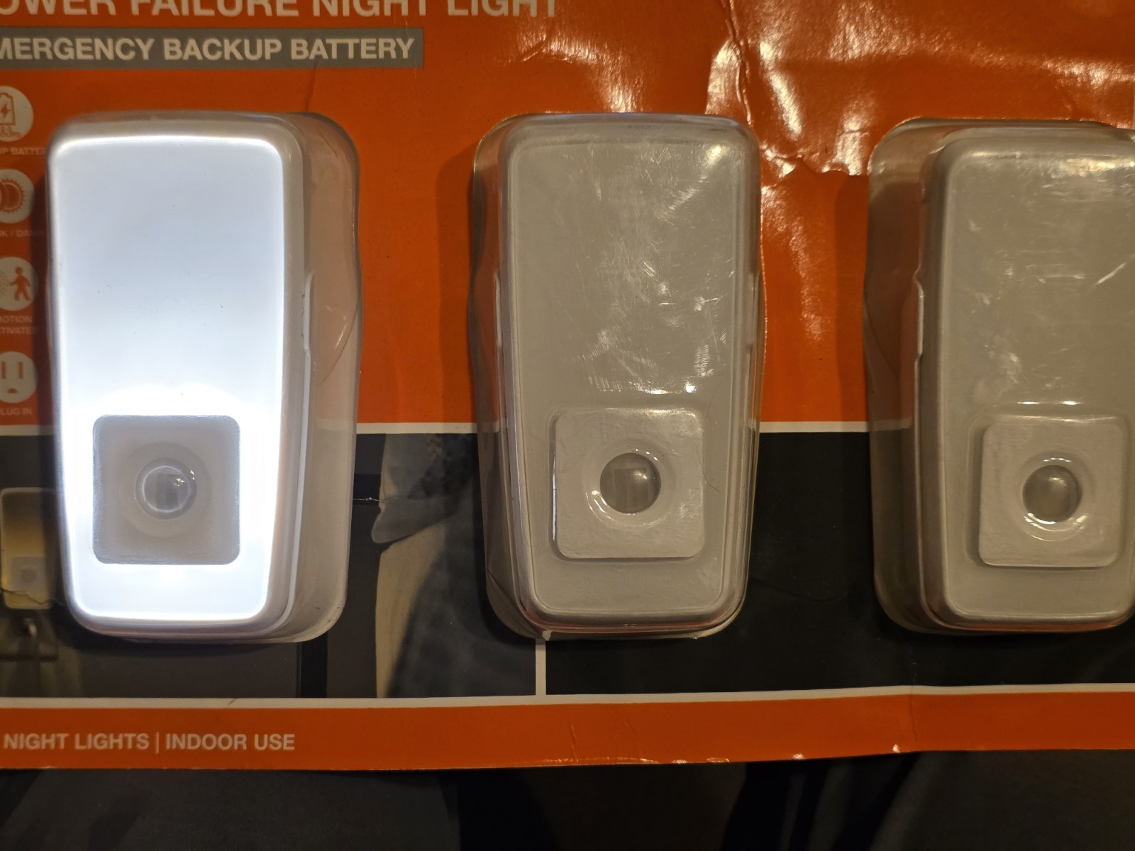 Power Failure LED Night Lights Emergency Backup Motion Activated 3 pack New gallery