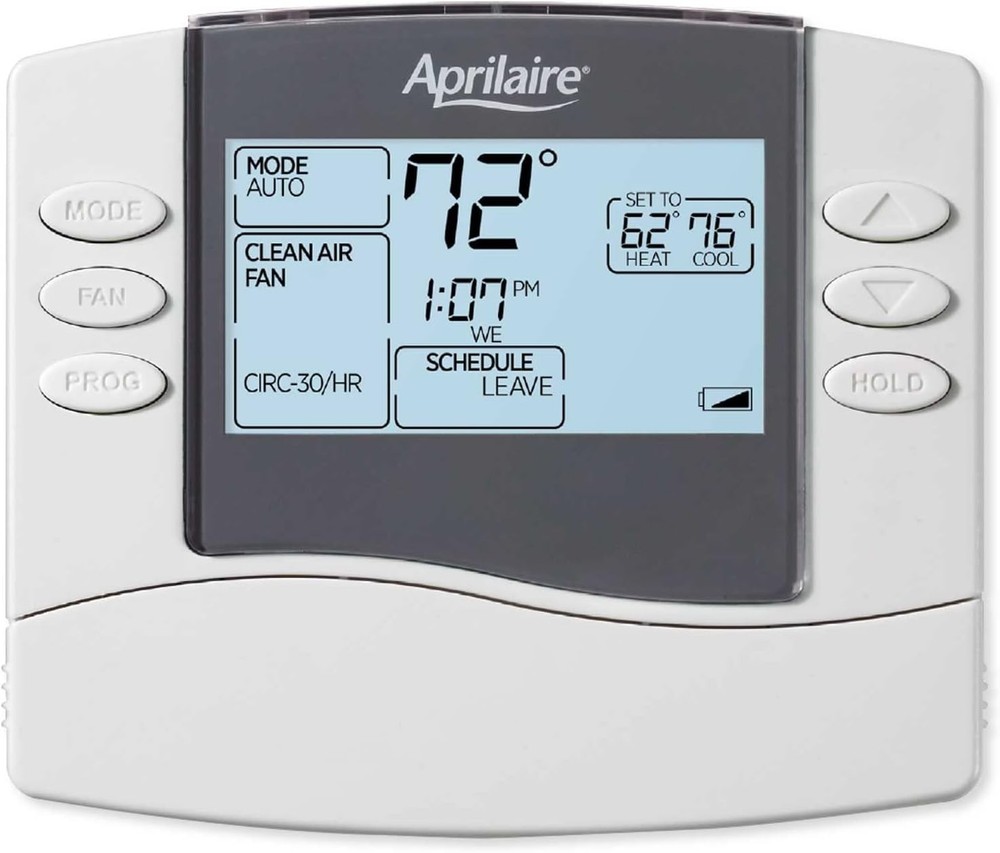 AprilAire 8463 Programmable Thermostat dual powered thermostat- 1-heat/1-cool