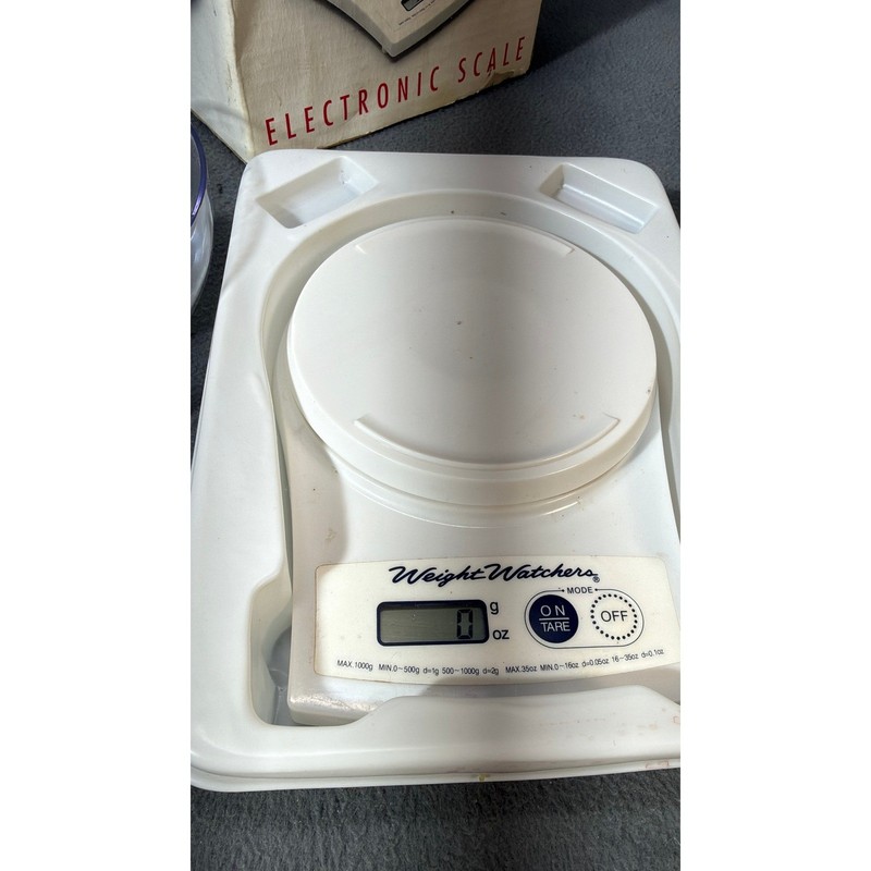 Weight Watchers Electronic Kitchen Scale Digital Food Portion Control White Bowl gallery