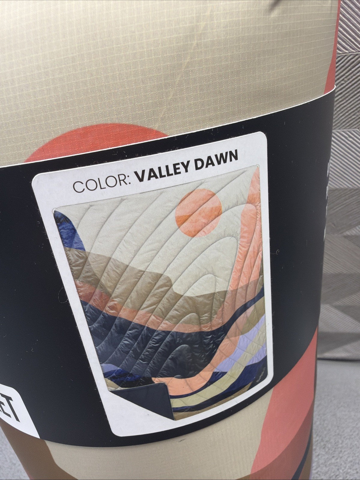 RUMPL THE ORIGINAL PUFFY BLANKET VALLEY DAWN 1 PERSON gallery