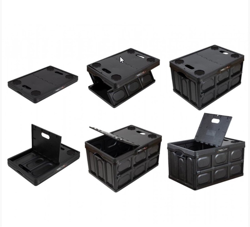 16 Gallon Large Plastic Storage Bin, Collapsible Storage Container Crate Tote, gallery