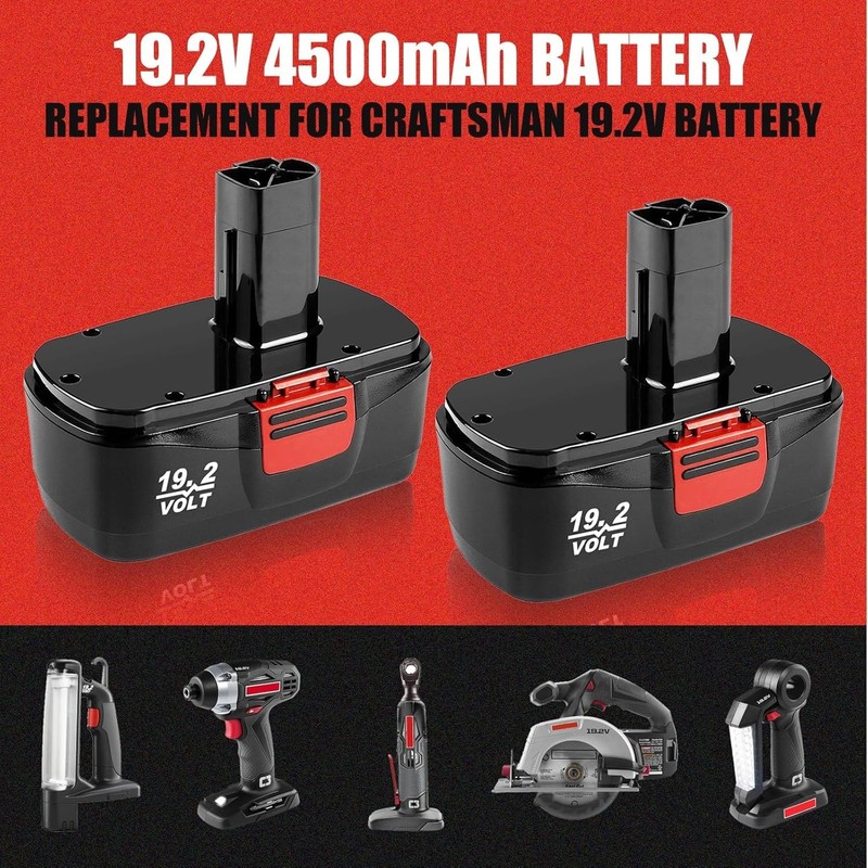 2Pack for Craftsman 19.2 Volt 11375 Battery C3 DieHard 130279005 11376 130279003 gallery