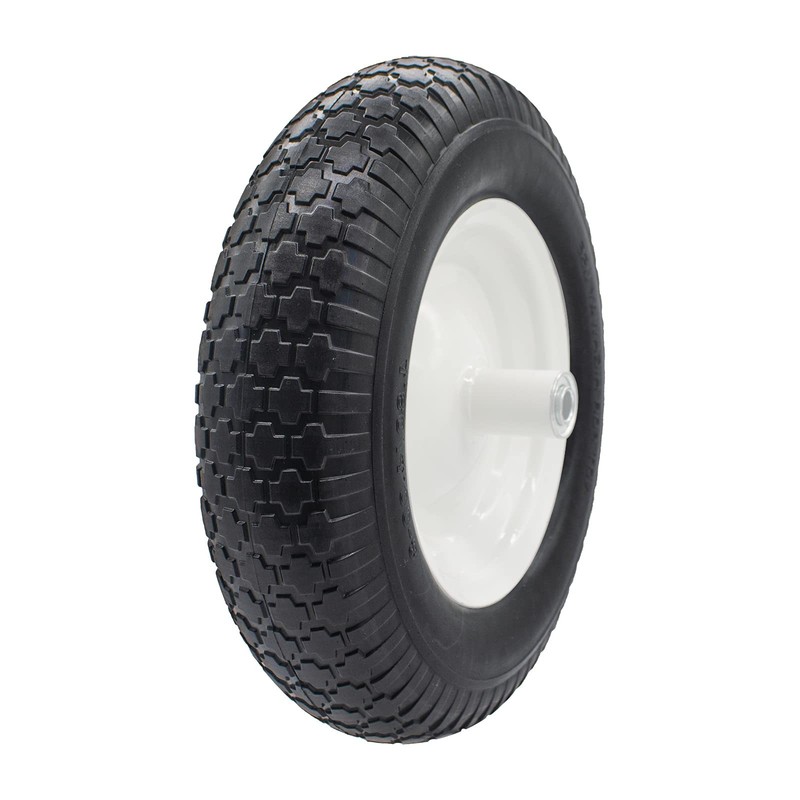 Flat Free Solid Tire 4.80/4.008 Airless for Hand Trucks, Utility Carts, Dollies gallery