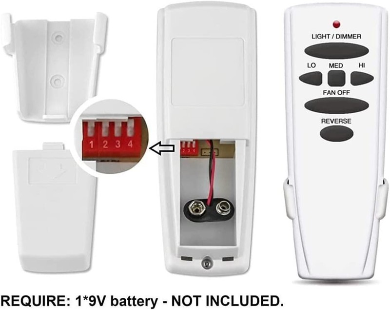 Reversing Ceiling Fan Remote Control for Hampton Bay Hunter UC7078T CHQ7078T gallery