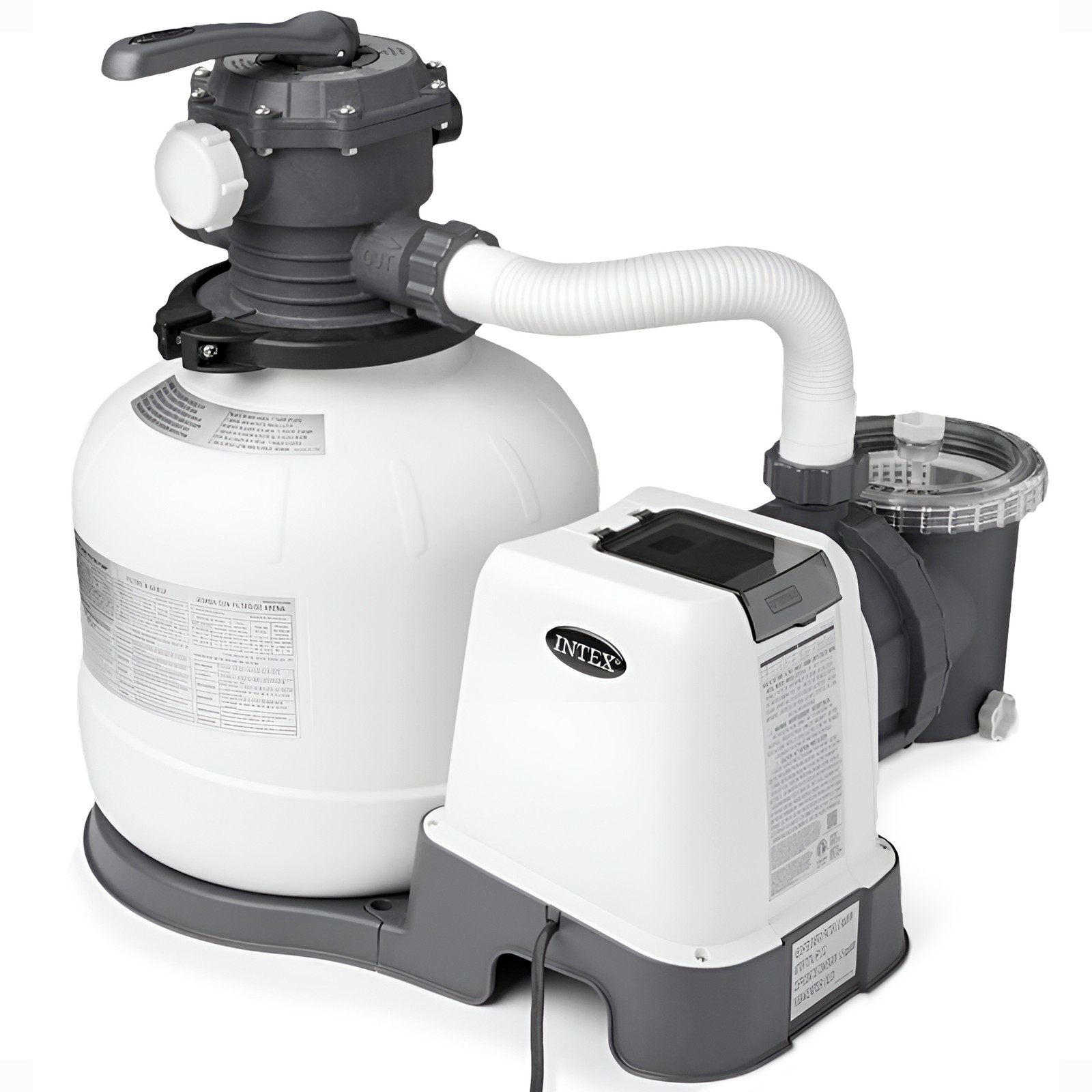 Intex 2800 GPH Above Ground Pool Sand Filter Pump w/ Automatic Timer (For Parts) gallery