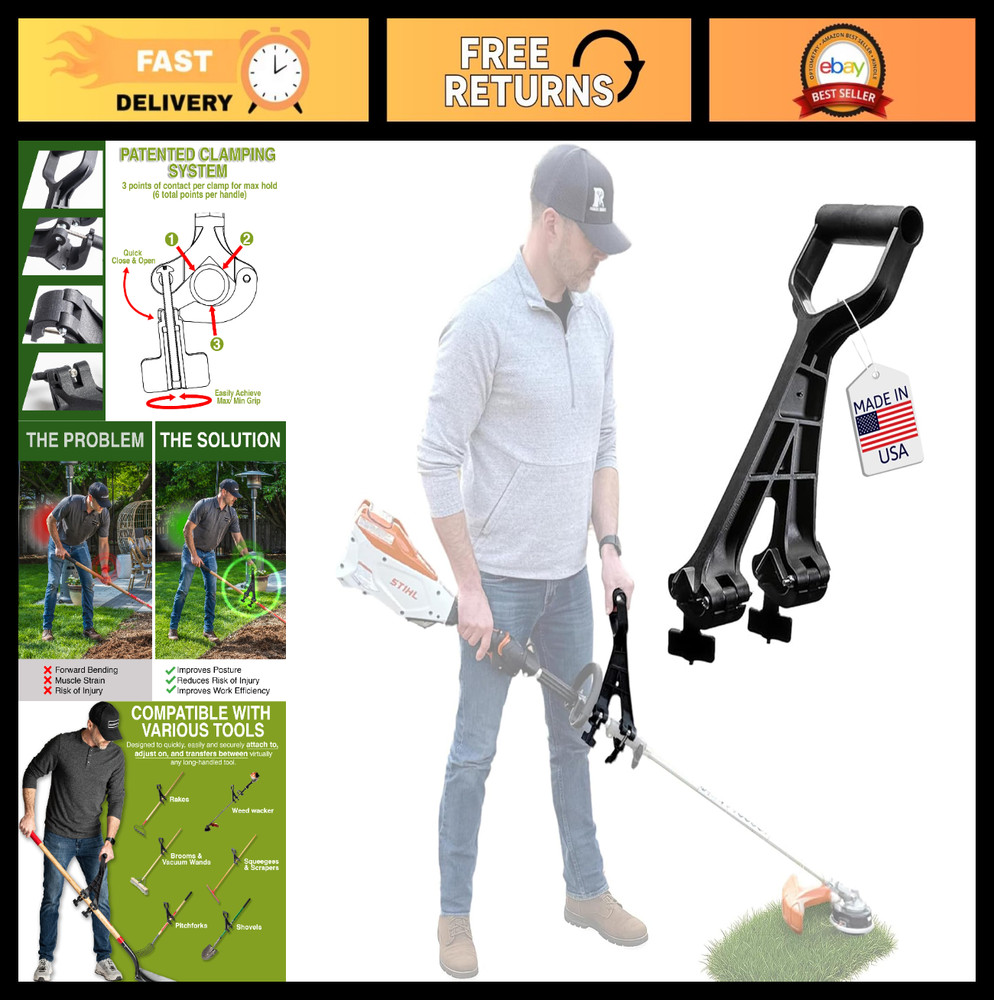 Universal Handle Attachment for Weedeater, String Trimmer & Gardening Tools | Er