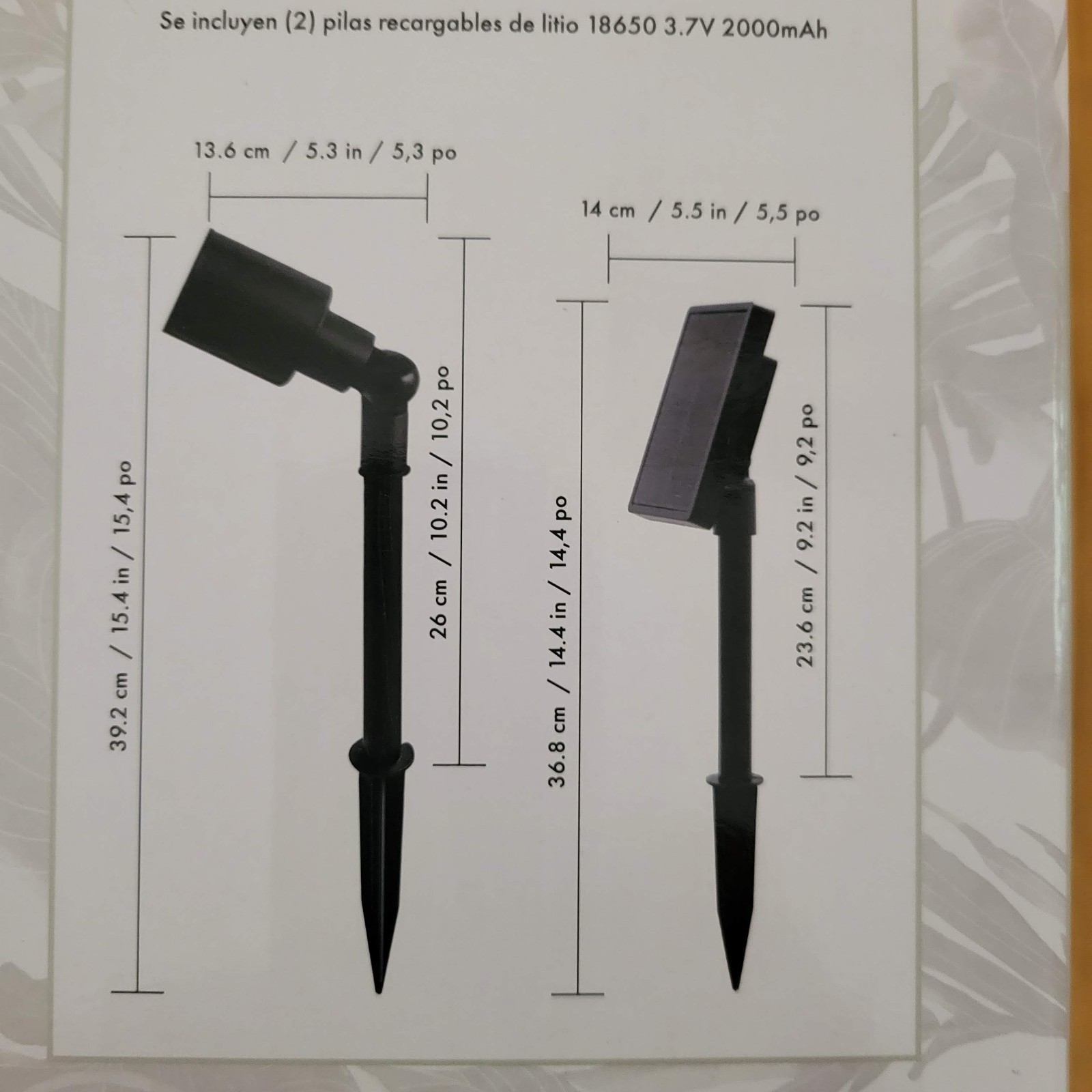 Tommy Bahama LED Solar Spotlights - Smart Focus - 100 Lumens - 2 Pack #7944 gallery