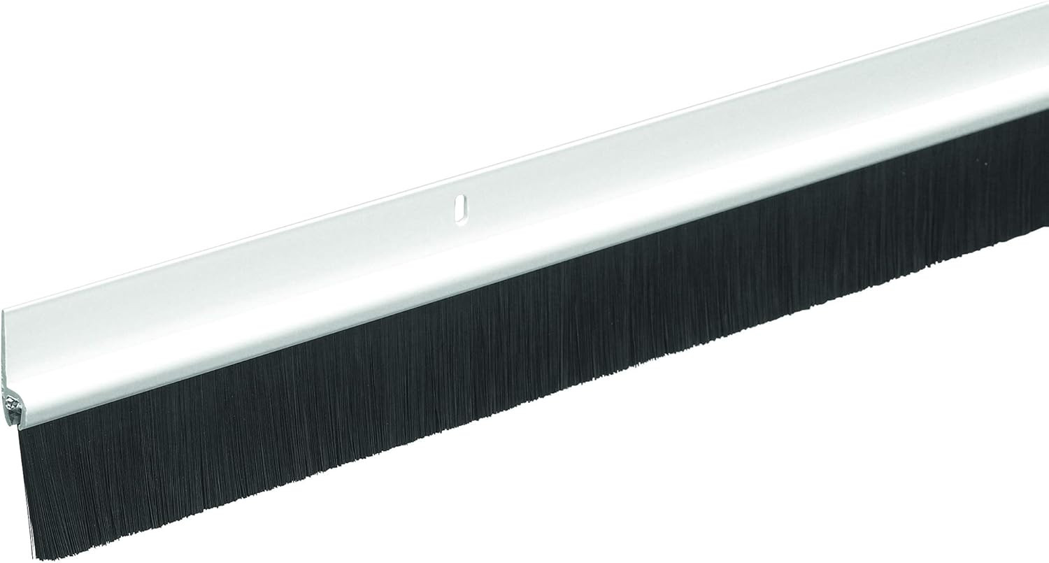 C35PH Plastic Brush Door Sweep, 1-3/4 Inch X 36 Inches, White gallery