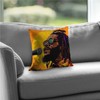 Begin Home Decor C1PC1414F9H8D2 14 x 14 in. Sing Yellow Poly Twill Throw - St... gallery