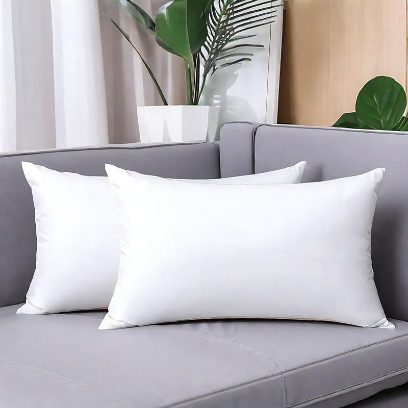 Throw Pillow Inserts Rectangle Lumbar Pillow Stuffer 12 X 20 Inches Set of 1 gallery