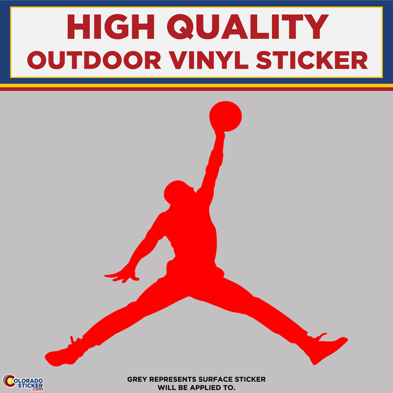 Jordan Jump man Die Cut, High Quality Vinyl Stickers gallery