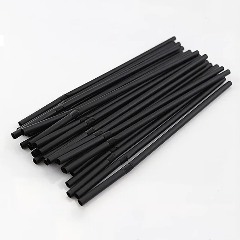 50-1000Pcs Drinking Straw Multicolor Flexible Plastic Bendy Straws Milk Tea Bar* gallery