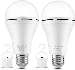 6Pack Emergency-Rechargeable-Light-Bulb, 1200mAh LED Light for Home,Camping