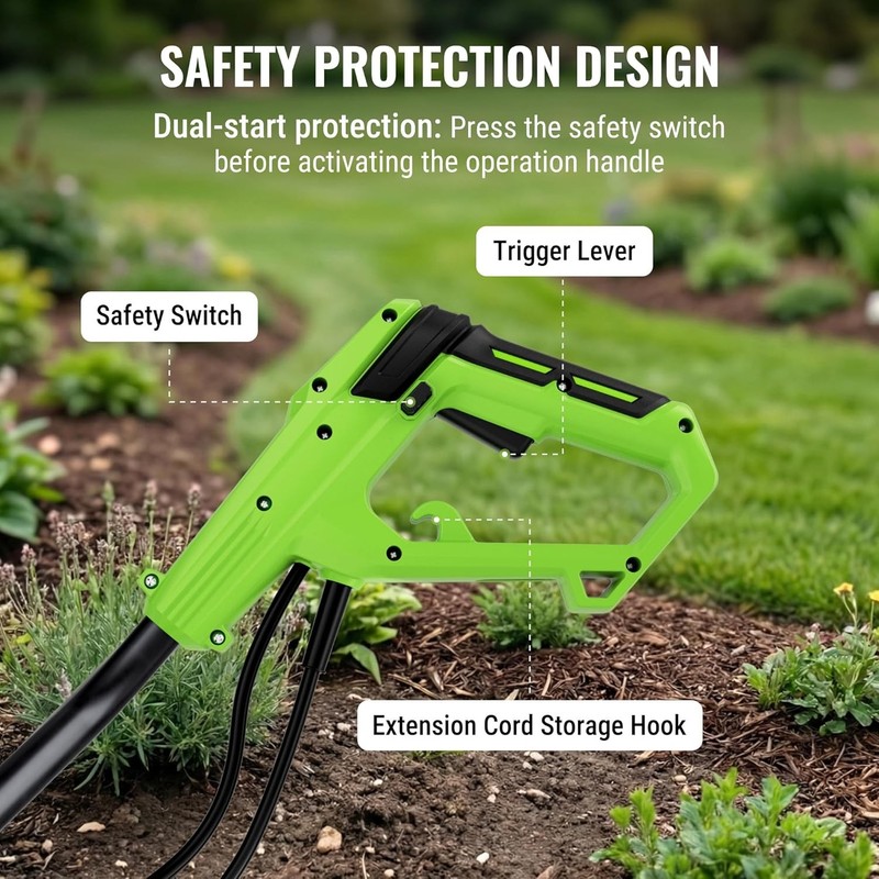 WORKPRO 12.5Amp Electric Corded Tiller Electric Tiller Cultivator 16" W x 8.7" D gallery