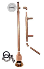 Copper Pipe Moonshine MiniReflux Still Distilling DIY Beer Keg Kit 2″ Tri Clamp