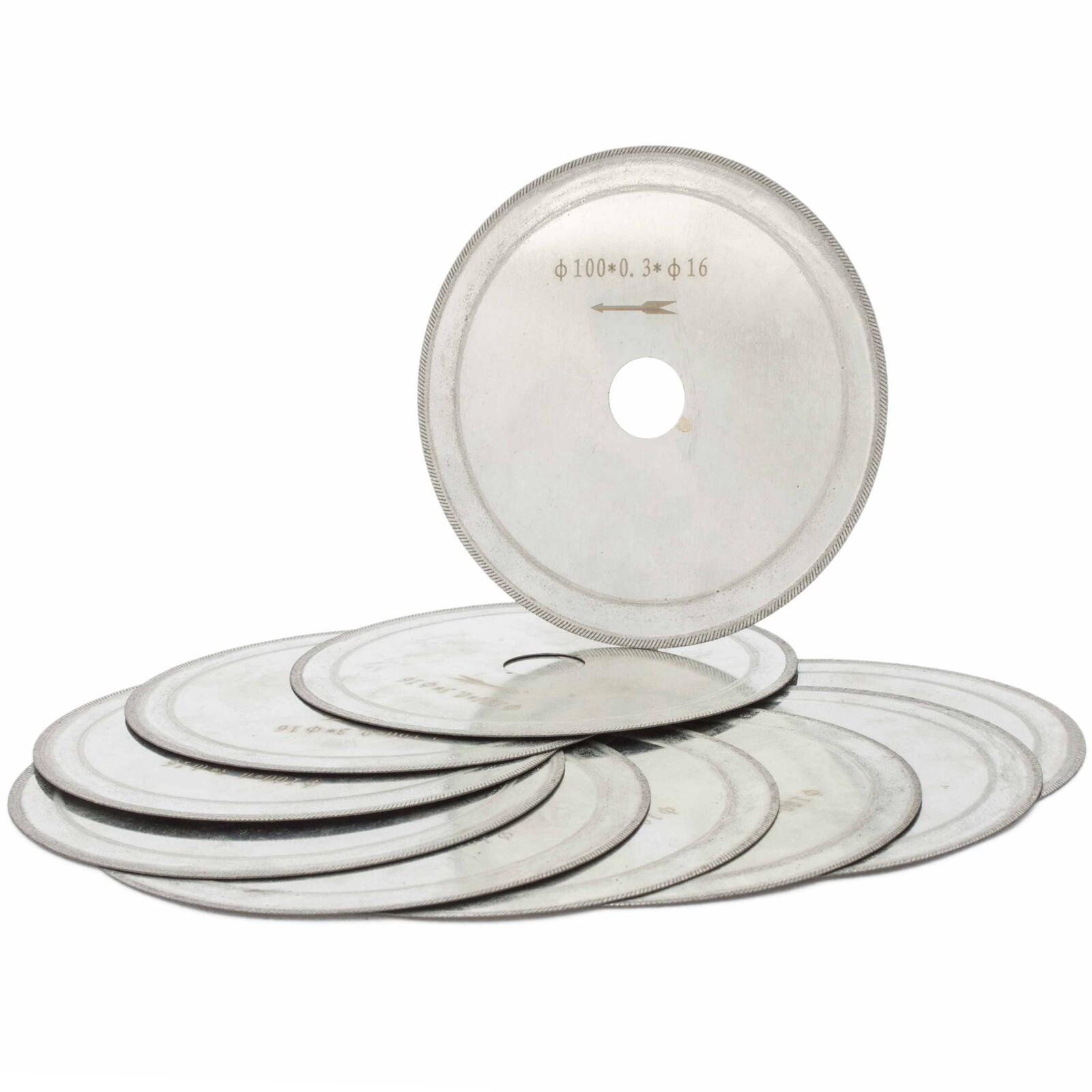 10Pcs 100mm Super-Thin Rim 0.4mm Diamond Lapidary Saw Blade Disc Tools for Stone gallery