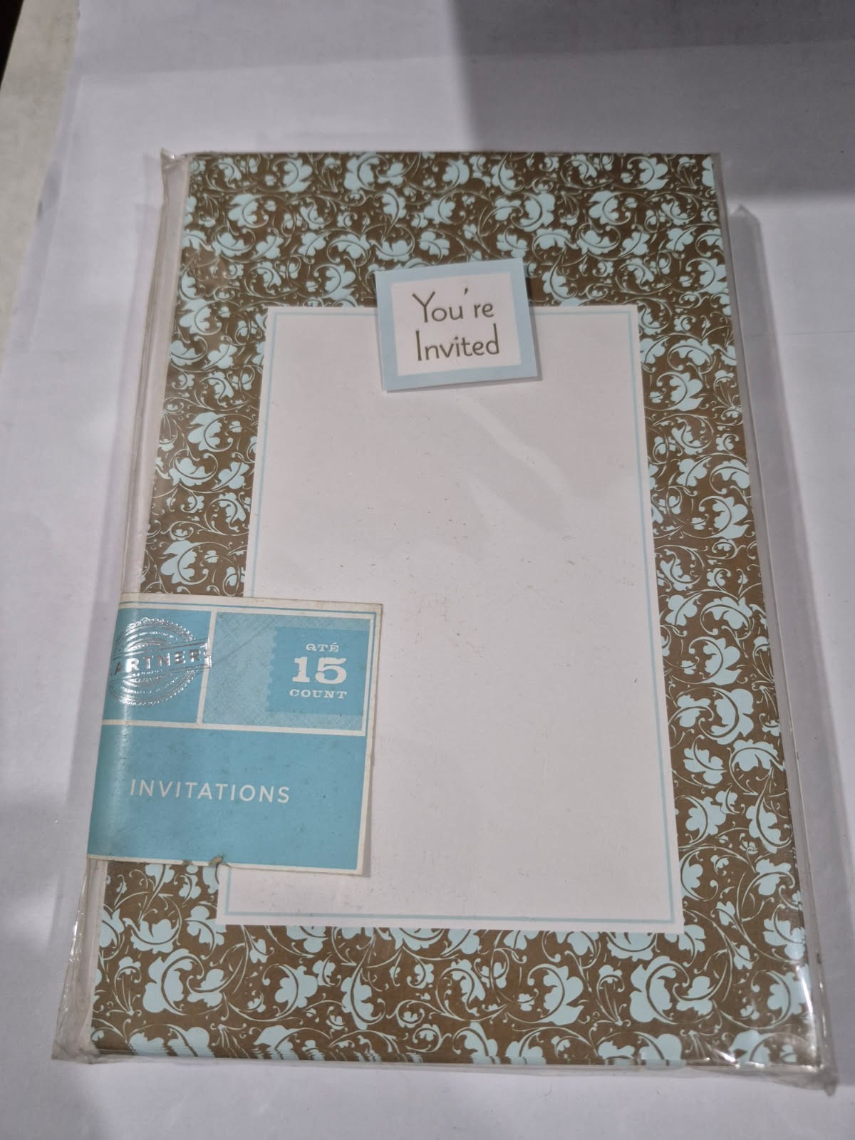 2 Sets of 15 Count Gartner Printable Invitations & Envelopes Paisley Design D9 gallery