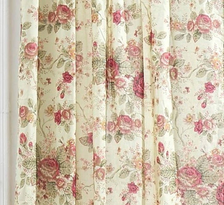 ANTIQUE ROSE 84x84 WINDOW PANELS : CHIC CREAM YELLOW SHABBY ROSES VINTAGE WINDOW gallery