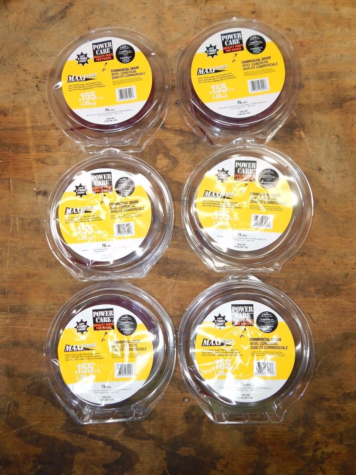 (6) MAXI-EDGE .155 Trimmer Line 75FT ROLL-NEW IN PACKAGE-LOOOOOK gallery
