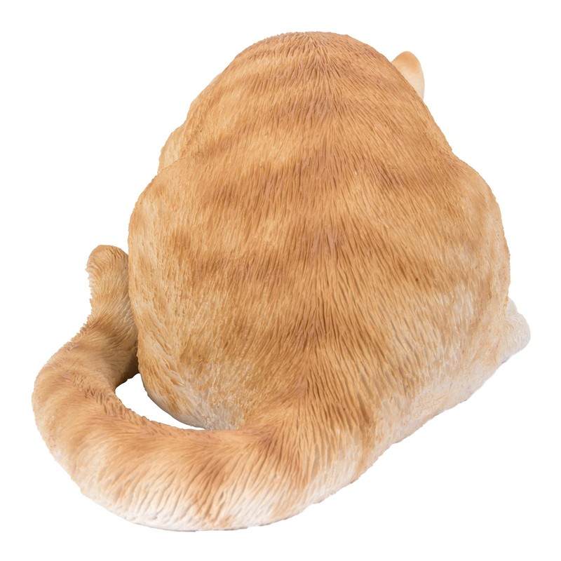 Orange Tabby Cat Looking Over Ledge Garden Statue Garden Decor Home Ornament gallery