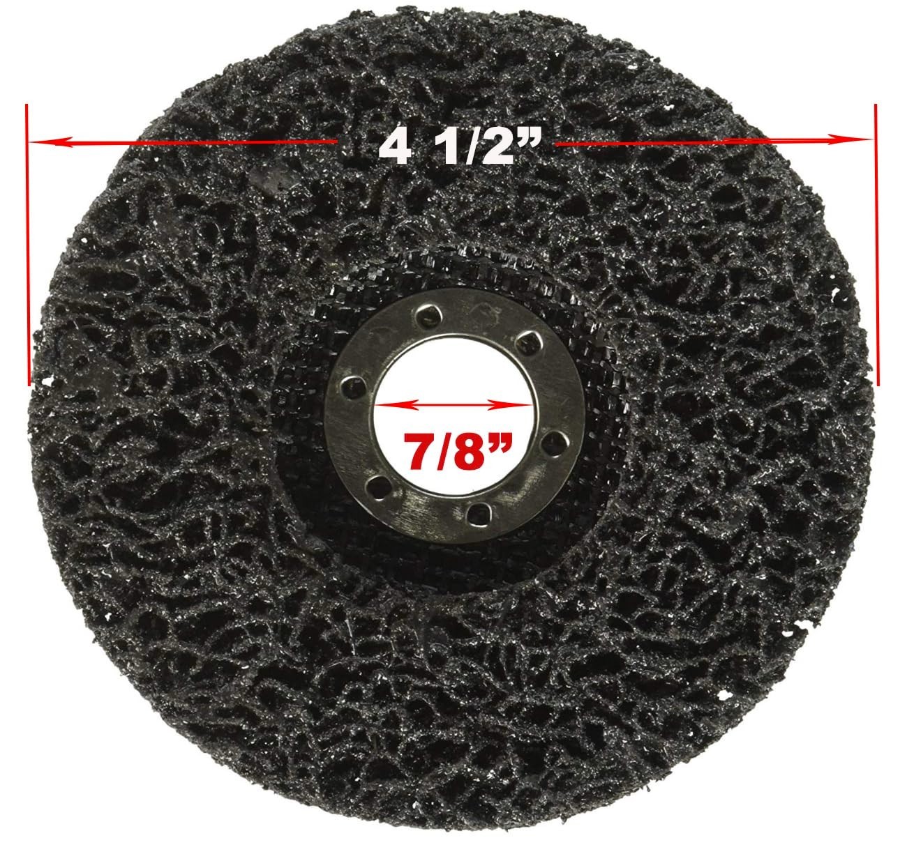 5 Pack 4-1/2 x 7/8 Extra Coarse Strip Discs Rust Paint Removal Clean & Prep gallery