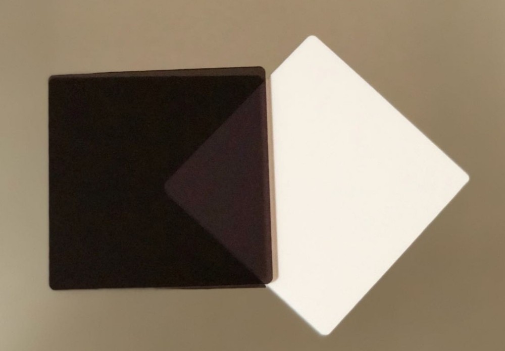 (10-Pack) Acrylic Sheet-1/8" thick-Transparent-2" x 2"-Round Corners-Polished