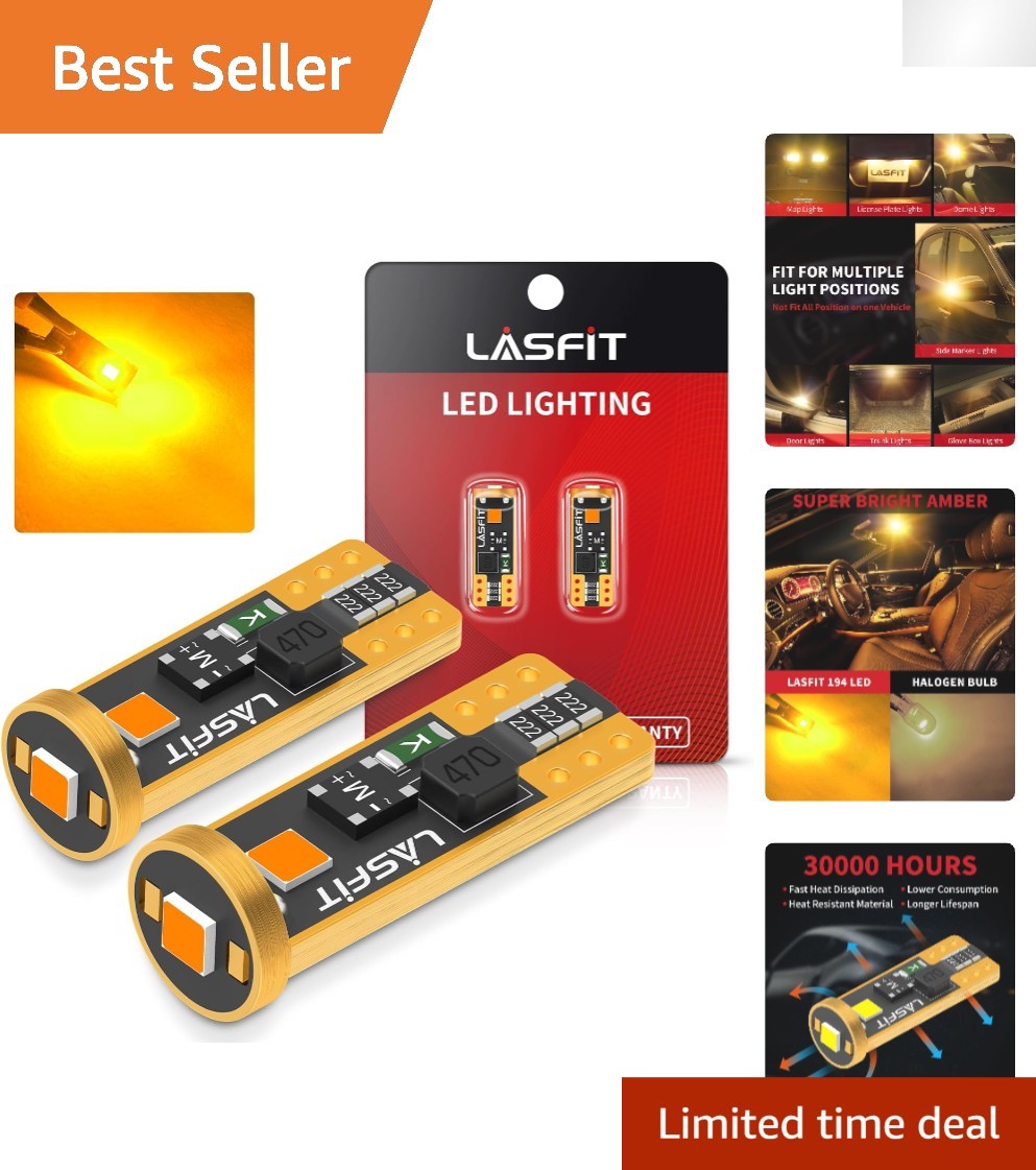 High-Performance 168 LED Bulbs - 400LM Non-Polar Amber for 12-24V Applications gallery