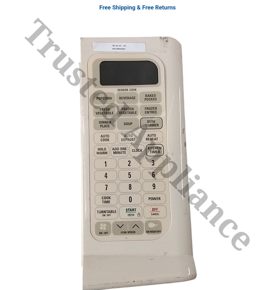 Microwave Control Panel Console 4619-648-83501 Biscuit