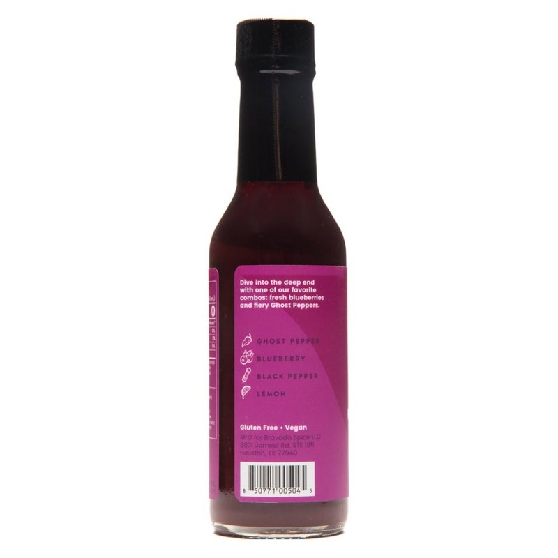 Bravado Spice Co. Ghost Pepper & Blueberry Hot Sauce 5 oz Bottle Gluten Free gallery