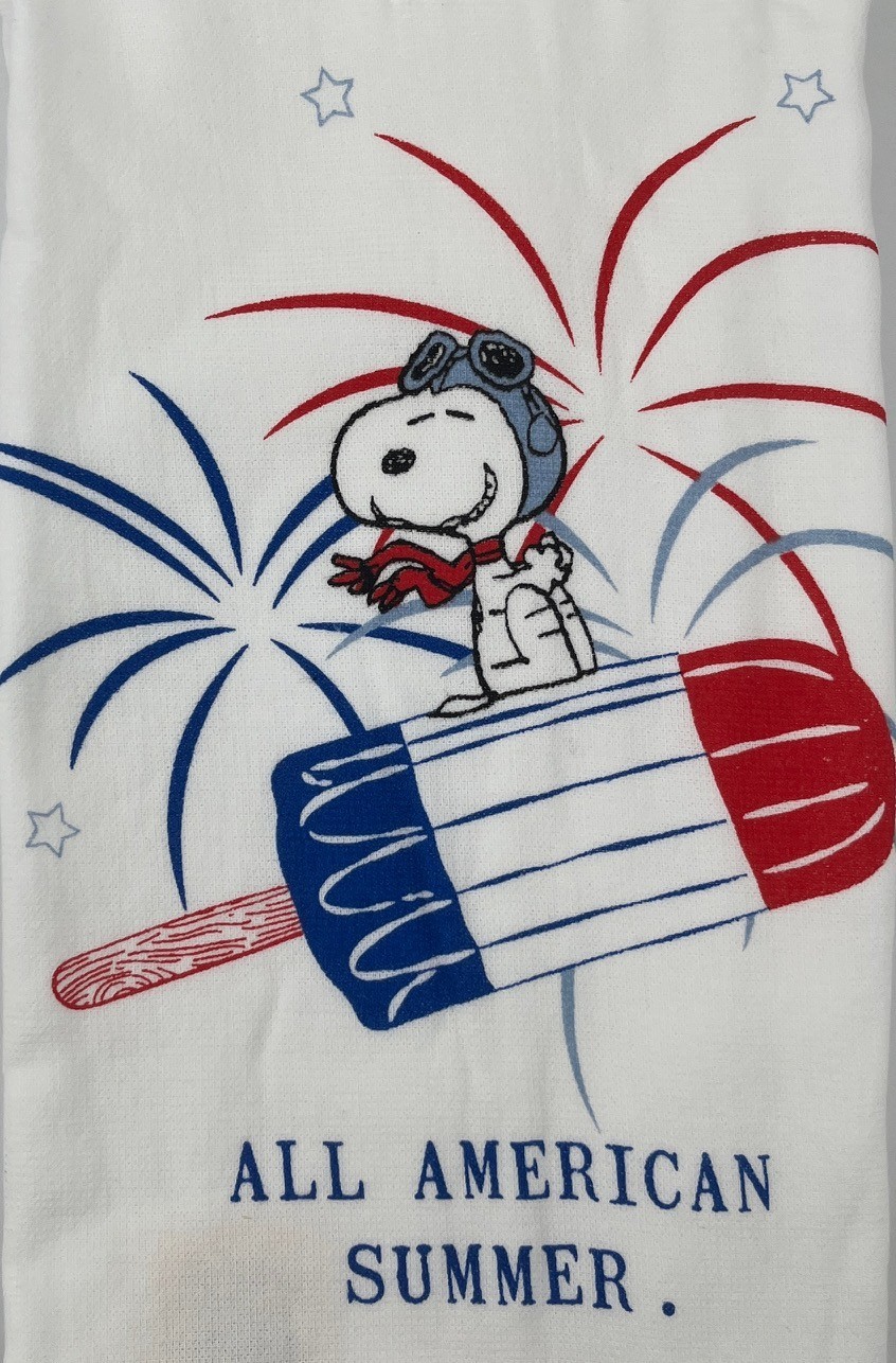 Peanuts - Snoopy Patriotic All American Summer Dish Towel (Rae Dunn) gallery