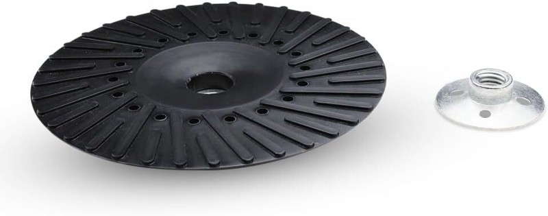 2 Pcs 7" x 5/8"-11 Angle Grinder Ribbed Backing Pad Resin Fiber Disc For Sanding gallery