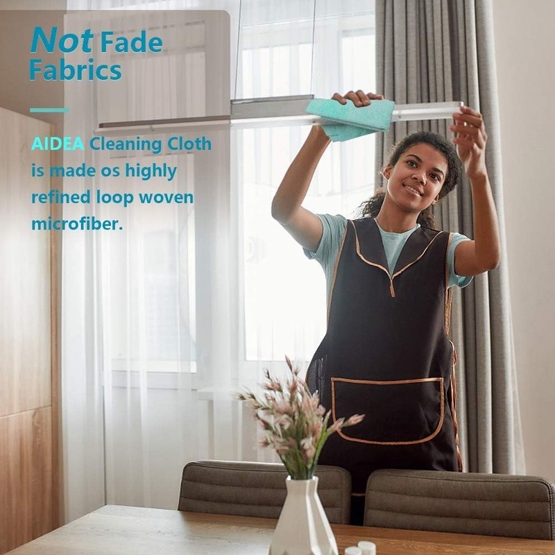 10-100 PACK | Microfiber Cleaning Cloth | Soft Absorbent Towels 12x12 AIDEA gallery